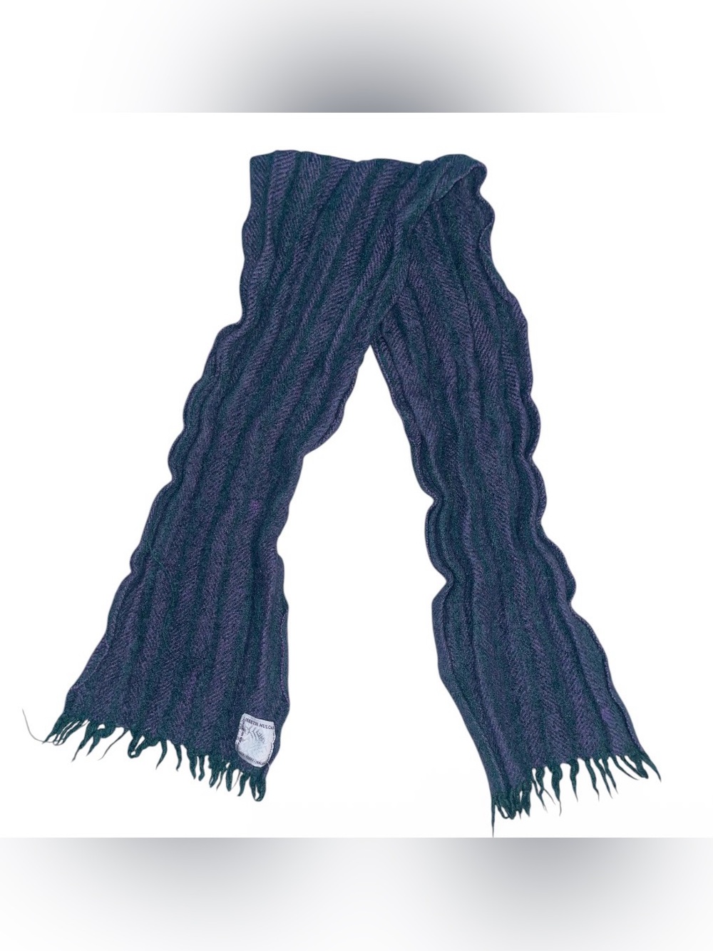 Lizbeth Mulcahy women's Navy Cable Knit Scarf